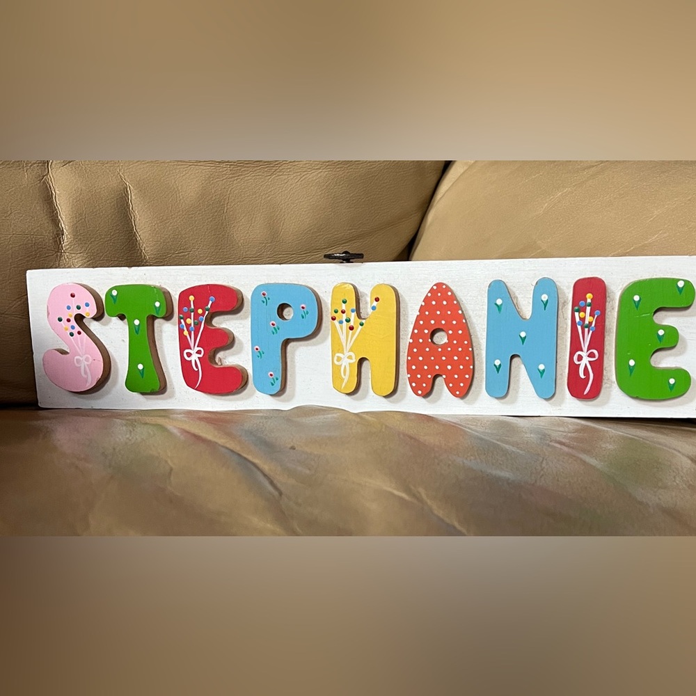 Vintage name plate